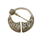 Sterling Silver Celtic Penannular Brooch Pin Vintage c1970s