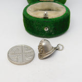Sterling Silver Police Helmet Charm Pendant Vintage c1970