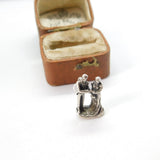 Sterling Silver Wedding Couple Charm Pendant Vintage c1970