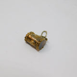 Sterling Silver Gilt & Enamel Purse Handbag Charm Pendant Antique c1920