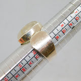 Sterling Silver Cabochon Moonstone Chunky Studio Ring Vintage c1990 Size T 1/2