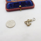 Sterling Silver Twins of Gemini Zodiac Charm Pendant Vintage c1970