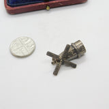 Sterling Silver Dutch Windmill Charm Pendant Vintage c1970