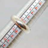 Sterling Silver Rounded Plain Wedding Band Ring Modern c1990 Size V