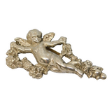 Sterling Silver Winged Cherub Sweetheart Brooch Antique c1920 Art Deco