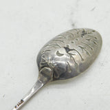 George II Sterling Silver Shell Back Mote Spoon Antique c1750 London