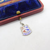 Sterling Silver & Enamel Cliftonville Charm Pendant Vintage c1970