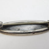 Victorian Sterling Silver 'Baby' Christening Brooch Antique 1892 Birmingham