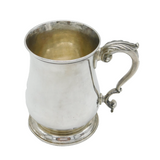 George III Sterling Silver Baluster Pint Tankard Mug Antique 1762 London