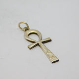 Sterling Silver Egyptian Ankh Heiroglyphic Symbol Pendant Vintage c1970s
