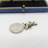 Sterling Silver Galloping Horse or Pony Charm Pendant Vintage c1970