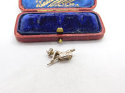 Sterling Silver With on the Broomstick Charm Pendant Vintage c1970