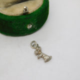 Sterling Silver Poodle Dog Charm Pendant Vintage c1970
