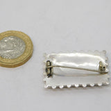 Victorian Aesthetic Movement Sterling Silver Floral Brooch Antique c1880