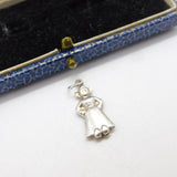Sterling Silver Elf in a Skirt Charm Pendant Vintage c1970