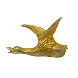 Sterling Silver Gilt Canada Goose Form Brooch Pin Antique c1930 Art Deco