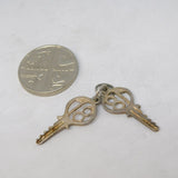 Sterling Silver 18th Birthday Key Charm Pendant Vintage c1970