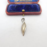 Sterling Silver Twist Charm Pendant Vintage c1970