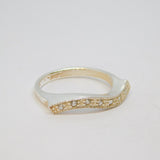 Sterling Silver 7 Stone Spinel Set Wavy Ring Vintage c1970 Size L 1/2