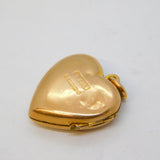 Victorian 9ct Gold Puffy Heart Sweetheart Locket Pendant Antique 1901 Birmingham