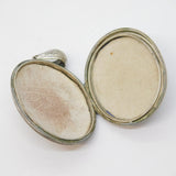 Victorian Sterling Silver Aesthetic Ivy Leaf Sweetheart Locket Antique c1880