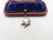 Sterling Silver Poodle Dog Charm Pendant Vintage c1970