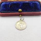 Sterling Silver St Christopher Travel Charm Pendant Vintage c1970