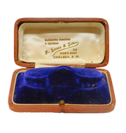 Victorian Tooled Leather Jewellery Bracelet Box Antique c1900s Chelsea, London