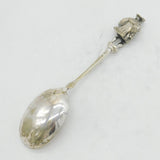 Victorian Silver Plated Henry VIII Cast Character Serving Spoon Antique c1890s