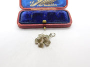 Sterling Silver Filigree Flower Charm Pendant Vintage c1970