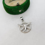 Sterling Silver Paste Set Dragonfly Charm Pendant Vintage c1970