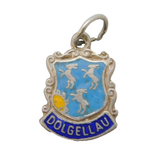 Sterling Silver Dolgellau Enamel Charm Pendant Vintage c1970s