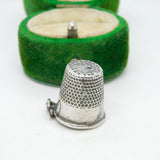 Sterling Silver Sewing Thimble Charm Pendant Vintage c1970