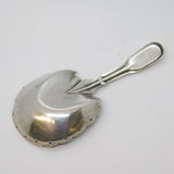 George IV Sterling Silver Hoof Shape Floral Tea Caddy Spoon Antique Birmingham