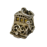 Sterling Silver Cash in the Register Opening Charm Pendant Vintage c1970