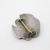 Victorian Sterling Silver Regency Lady Brooch Pin Antique c1880s