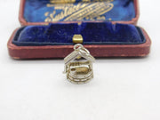 Sterling Silver Magic Wishing Well Charm Pendant Vintage c1970