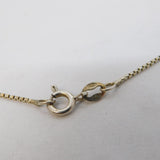 Sterling Silver Ball Pattern Dress Necklace Vintage c1970 38cm Length