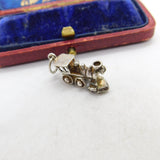 Sterling Silver Railway Train Charm Pendant Vintage c1970
