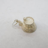 Sterling Silver Castle Charm Pendant Vintage c1970s