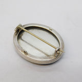 Sterling Silver Morpho Butterfly Wing Dress Brooch Antique c1920 Art Deco