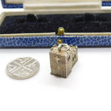 Sterling Silver Openable Church on Wedding Day Charm Pendant Vintage c1970