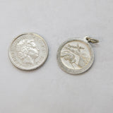 Sterling Silver St Christopher Travel Charm Pendant Vintage c1970s