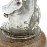 Set of 3 Magrino Sterling Silver Mounted Novelty Animal Figurines Vintage