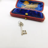 Sterling Silver Commemorative 21st Birthday Key Charm Pendant Vintage c1970