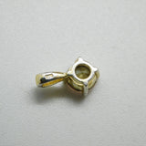 Sterling Silver and Diamond Paste Drop Charm Pendant Vintage c1970