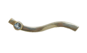 Sterling Silver Blue Topaz Set Wavy Stick Pendant Vintage c1970