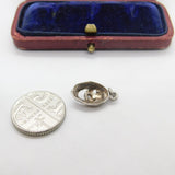 Sterling Silver Animal Mask Charm Pendant Vintage c1970
