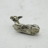 Cast Italian Small Sterling Silver Donkey Figurine Ornament Vintage c1990s