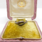 Sterling Silver Matte Twist Ring Vintage c1970 Size O